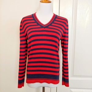 Tommy Hilfiger Golf Striped Ribbed Sweater